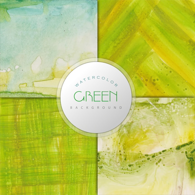 Download Green watercolor effect background | Free Vector