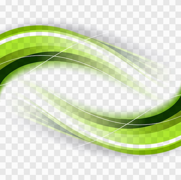 Free Vector | Green wavy shapes