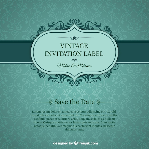 Invitation card wedding psd