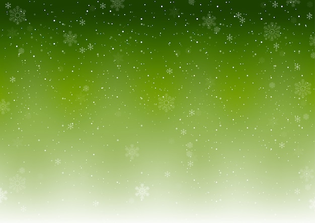 Premium Vector | Green xmas winter background