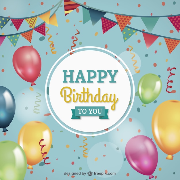 Premium Vector Greeting Card For Birthday