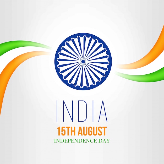 Premium Vector | Greeting card for independence day of india-15 august