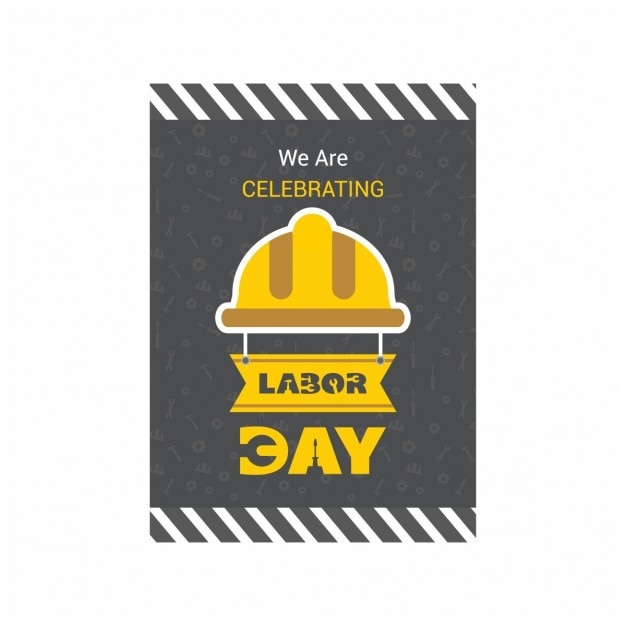 Grey labor day tag