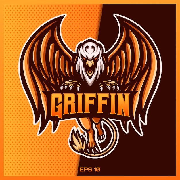 Download Free Griffin Eagle Esport And Sport Mascot Logo Design In Modern Illustration Concept For Team Badge Emblem And Thirst Printing Griffin Eagle Illustration On Yellow Gold Background Illustration Premium Vector Use our free logo maker to create a logo and build your brand. Put your logo on business cards, promotional products, or your website for brand visibility.