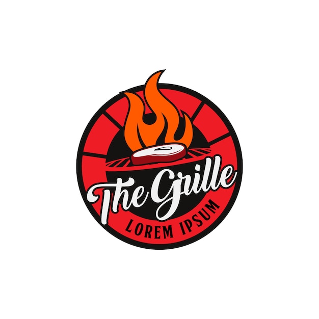 Grill logo | Premium Vector