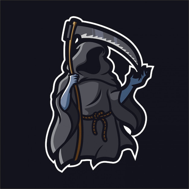grim reaper scythe logo