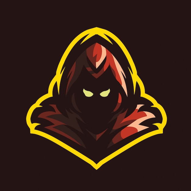 Premium Vector | Grim reaper mascot gaming logo