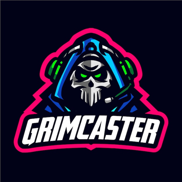 Download Free Grimcaster Mascot Gaming Logo Premium Vector Use our free logo maker to create a logo and build your brand. Put your logo on business cards, promotional products, or your website for brand visibility.