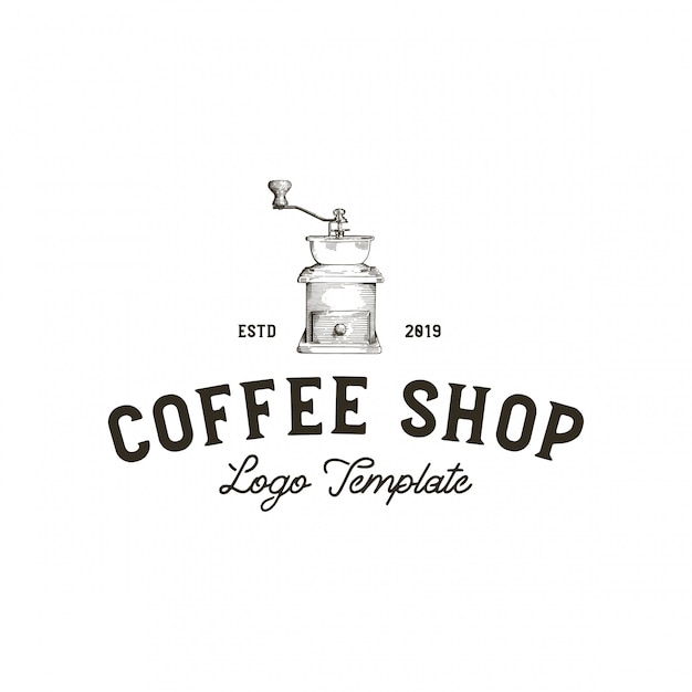 Grinder coffee shop Vector | Premium Download