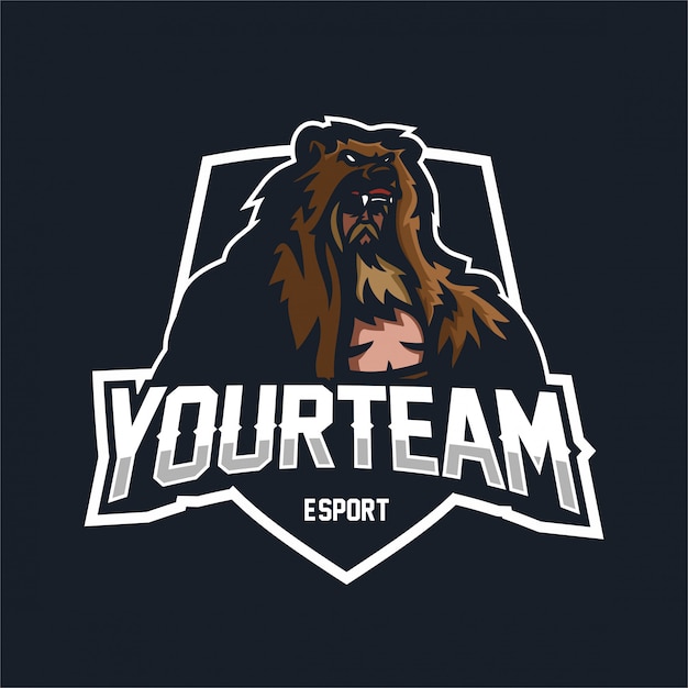 Download Free Grizzly Bear Coat Warrior Esport Gaming Mascot Logo Template Use our free logo maker to create a logo and build your brand. Put your logo on business cards, promotional products, or your website for brand visibility.