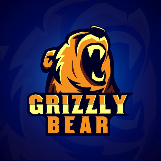 Download Free Grizzly Bear E Sport Gaming Logo Design With Golden Color Use our free logo maker to create a logo and build your brand. Put your logo on business cards, promotional products, or your website for brand visibility.