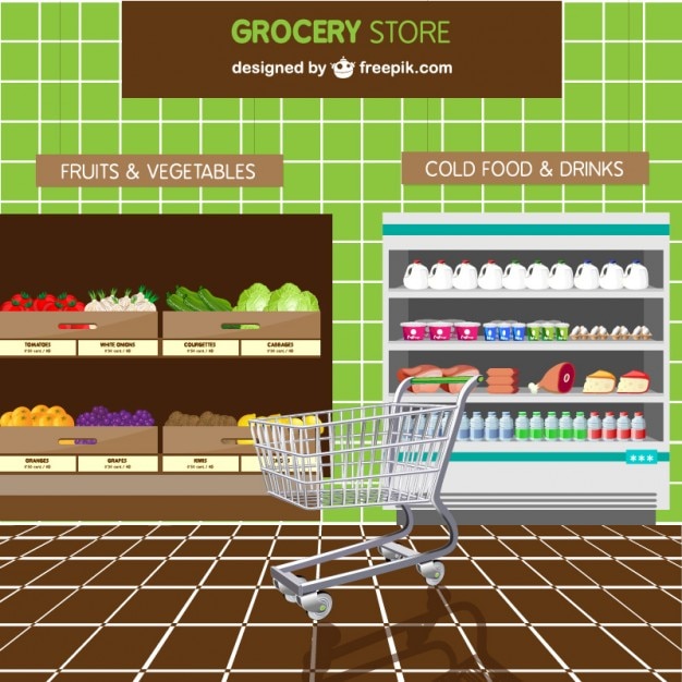 Grocery store vector