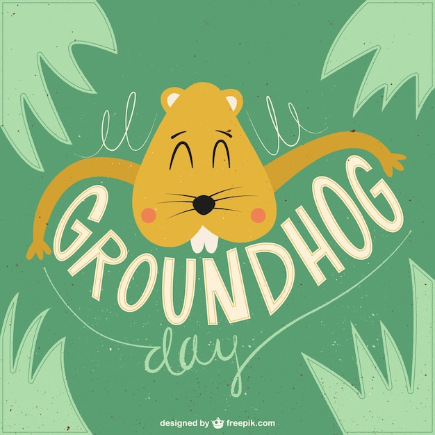 groundhog day illustration