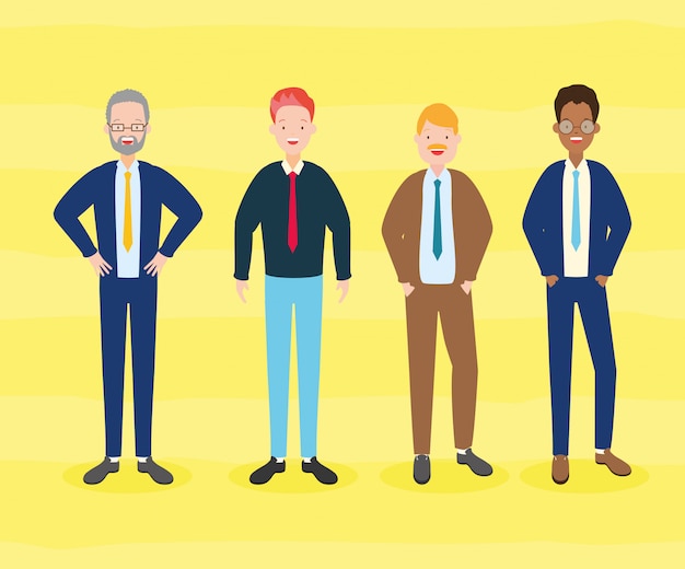 Free Vector | Group of men