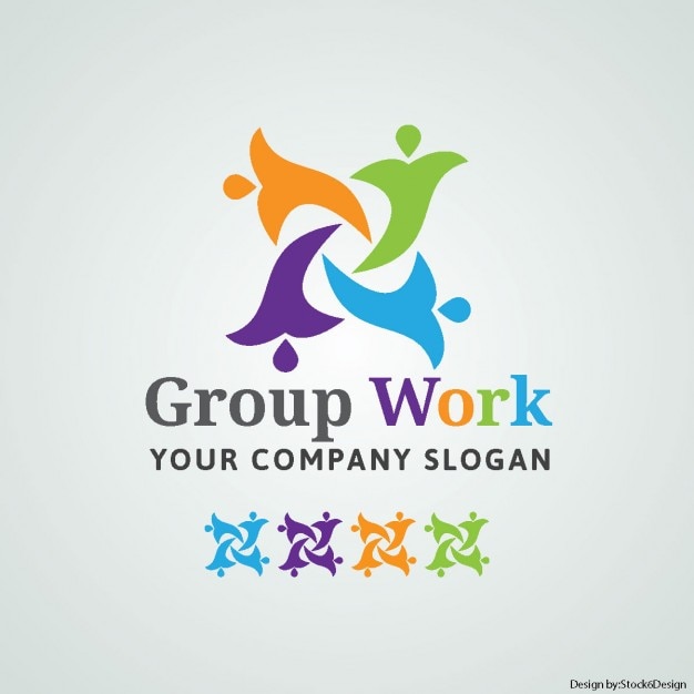 Download Free Group Work Logo Free Vector Use our free logo maker to create a logo and build your brand. Put your logo on business cards, promotional products, or your website for brand visibility.