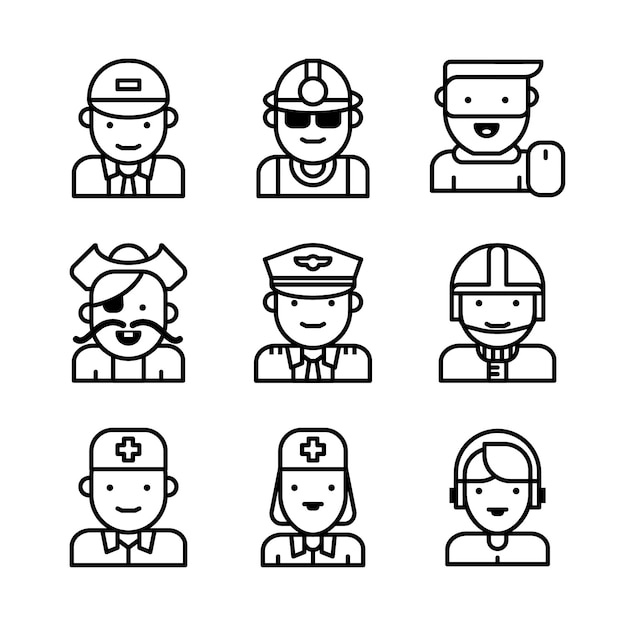 Group of working people | Premium Vector