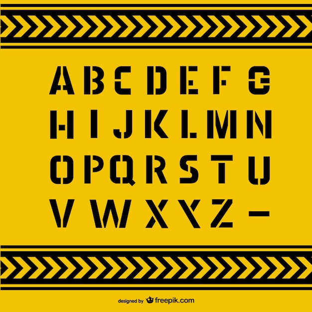 Grunge alphabet letters