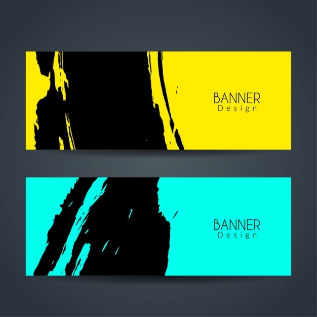 Free Vector | Grunge banners