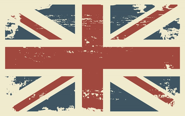Download Grunge british flag background | Premium Vector