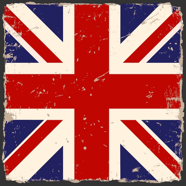 Premium Vector Grunge British Flag