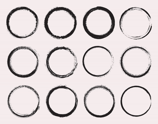 grunge circle illustrator download