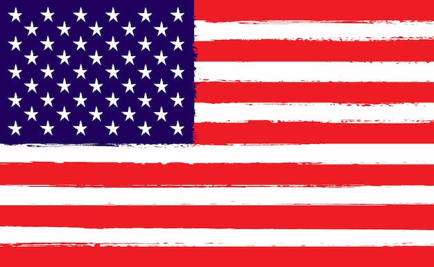 Grunge flag of united states | Premium Vector