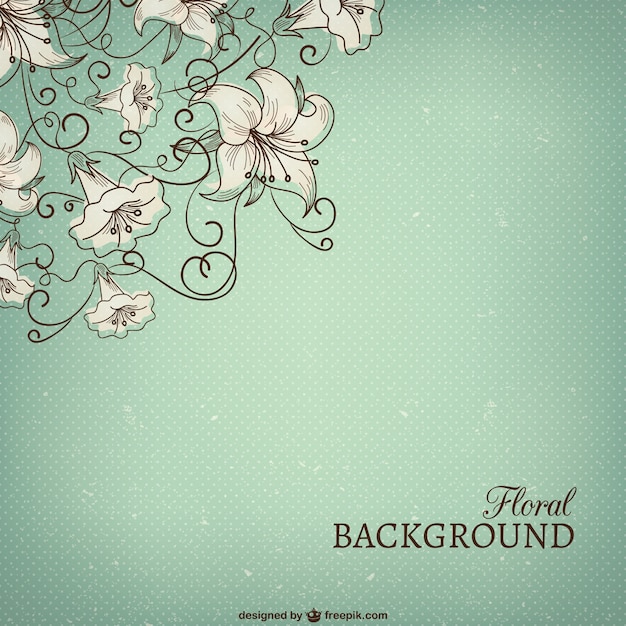 Download Vector Grunge Floral Background Vectorpicker