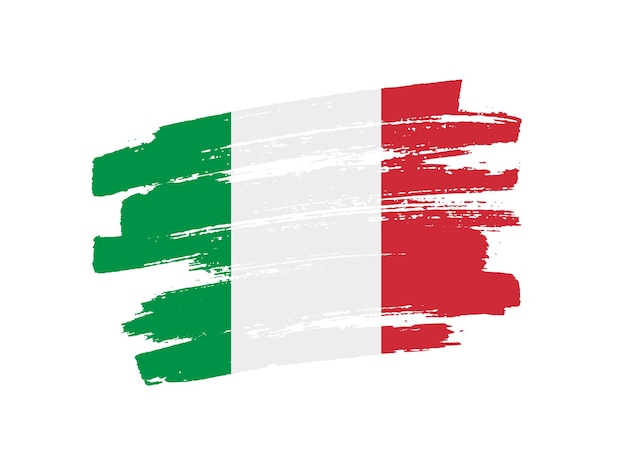 Premium Vector | Grunge italian flag