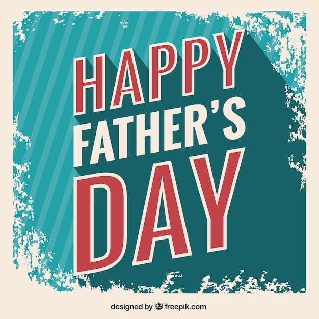 Grungy fathers day card