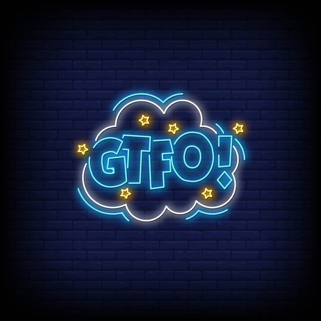 Download Free Gtfo Neon Sign Premium Vector Use our free logo maker to create a logo and build your brand. Put your logo on business cards, promotional products, or your website for brand visibility.