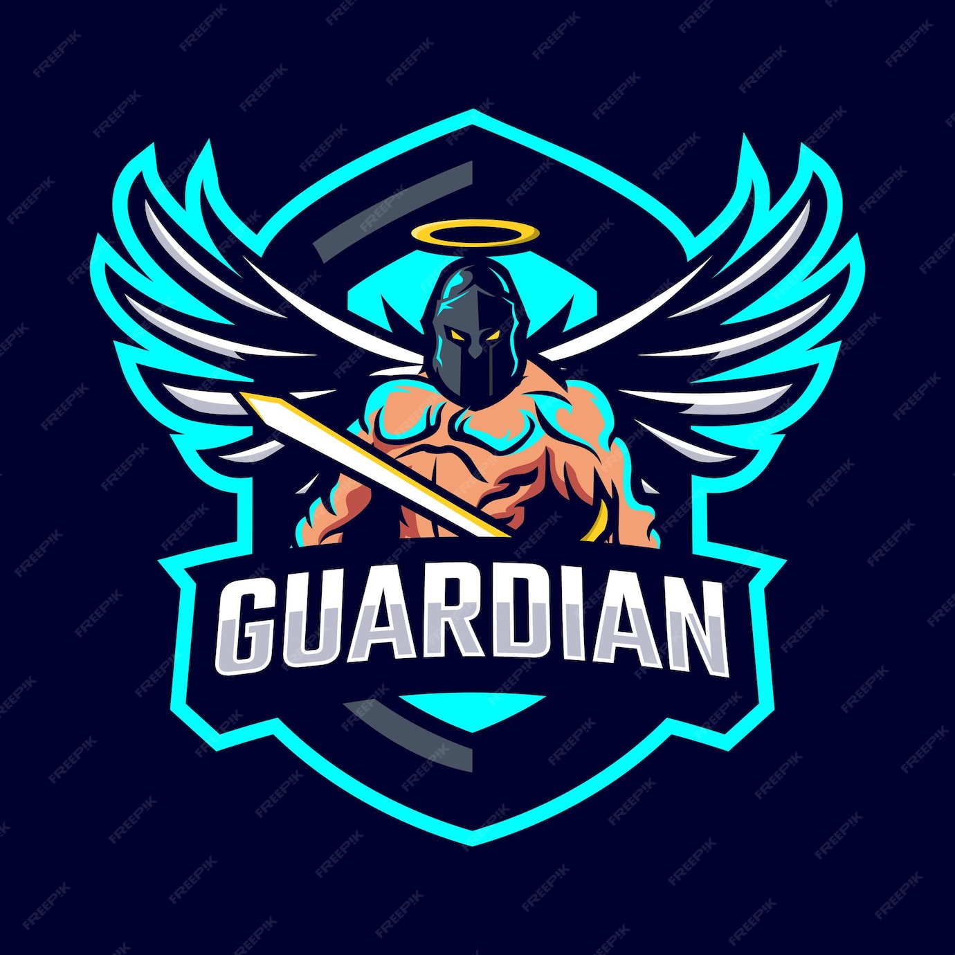 Premium Vector | Guardian mascot logo