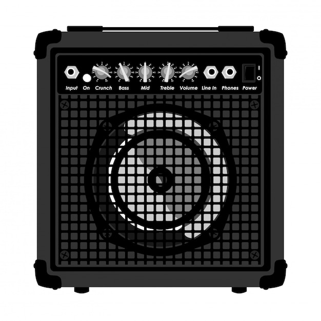 Premium Vector | Guitar Amplifier Isolated