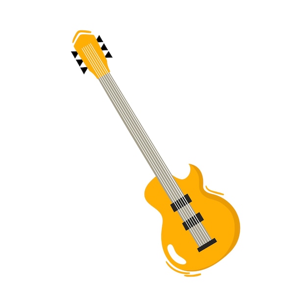 Premium Vector Guitar For Jazz And Blues Isolated On White Cartoon Vector Illustration Music Festival Instrument