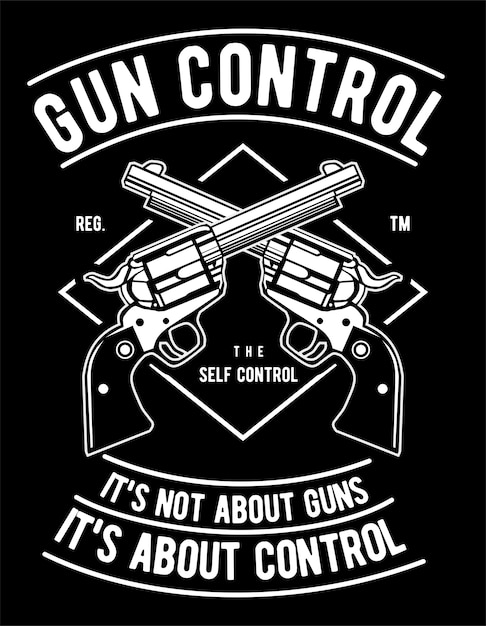 Premium Vector | Gun control
