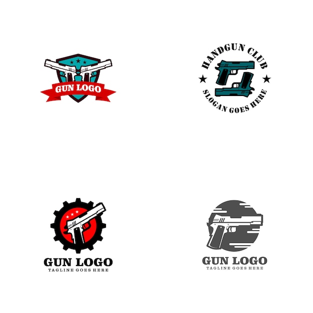 Gun logo | Premium Vector