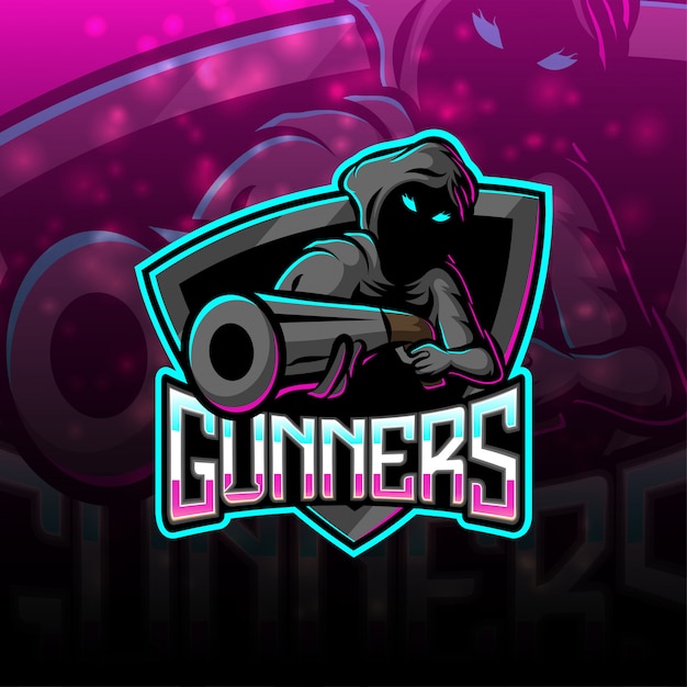 Download Free Gunners Esport Mascot Logo Design Premium Vector Use our free logo maker to create a logo and build your brand. Put your logo on business cards, promotional products, or your website for brand visibility.