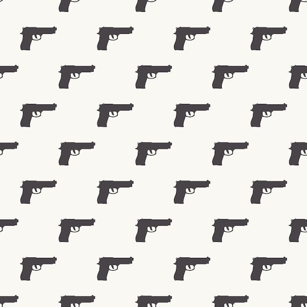 Premium Vector Guns pattern pattern on white background. creative and