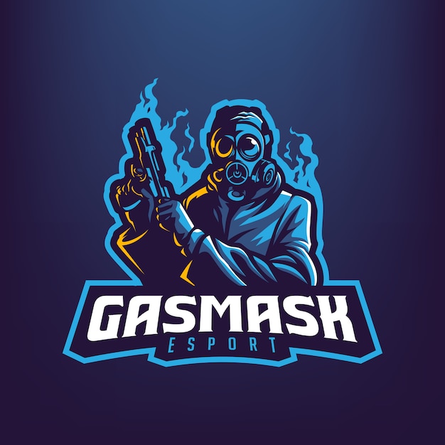 Download Free Guy With Gas Mask Holding Gun Mascot Illustration For Sports And Use our free logo maker to create a logo and build your brand. Put your logo on business cards, promotional products, or your website for brand visibility.