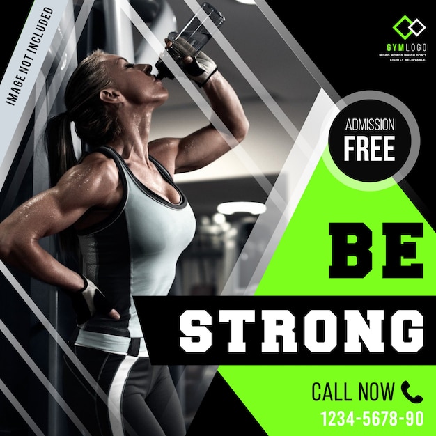 Premium Vector Gym Fitness Banner Template