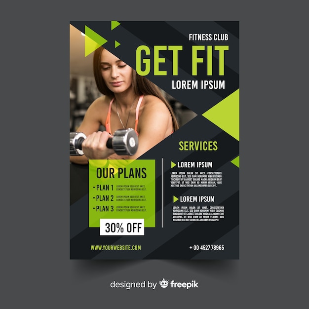 gym-flyer-template-free-vector