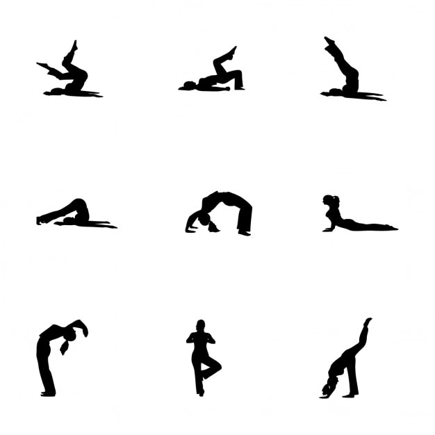 Download Gymnastics silhouettes Vector | Free Download
