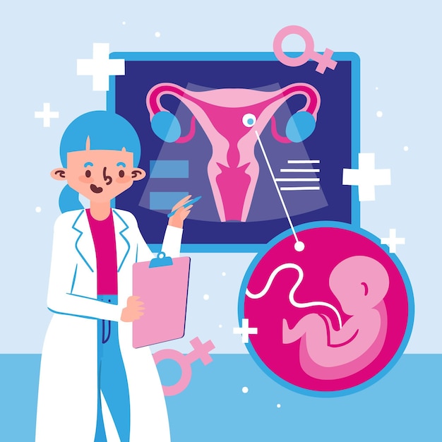 Free Vector Gynecology Concept Illustration Nurse Art 