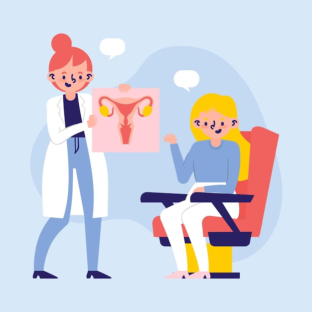 Free Vector Gynecology Concept Illustration Nurse Art 