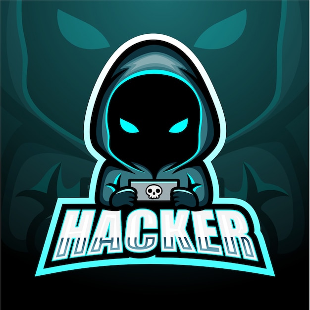 Download Hacker mascot esport illustration | Premium Vector