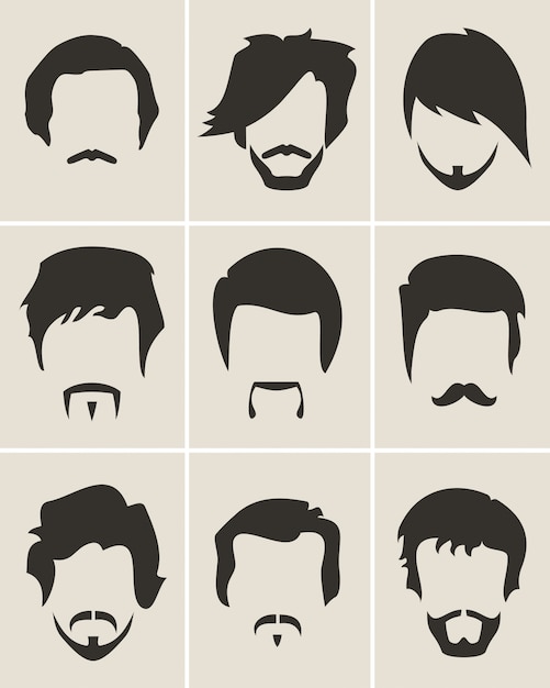 Hair cuts for men Vector | Free Download