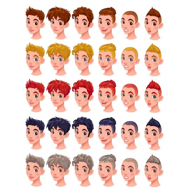 Hairstyle Cartoon Images : Hair Cartoon Clipart Style Hairstyle Clip ...