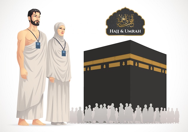 Premium Vector Hajj And Umrah Illustration