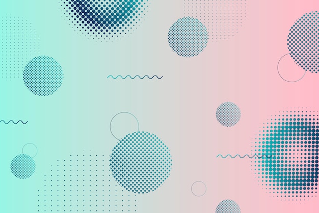 Halftone gradient background Free Vector