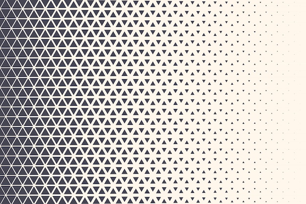 Halftone Triangles Pattern Technology Abstract Geometric Background