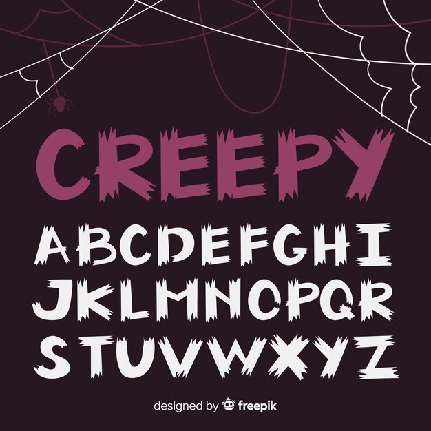 Premium Vector Halloween Alphabet Collection